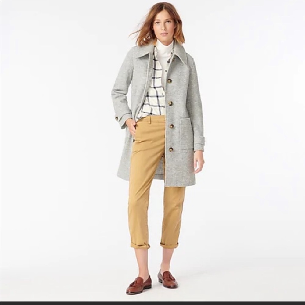 *SOLD* J. Crew Italian Boiled Wool Coat - Picture 1 of 9